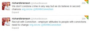 Richard Branson Recruits With Conviction